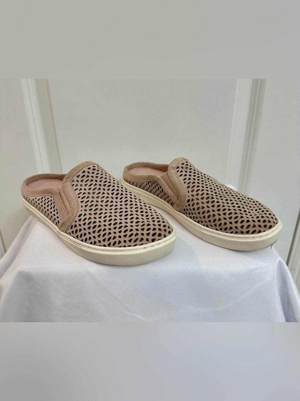 Gianni Bini Slip-On Mule Sneakers in Blush
